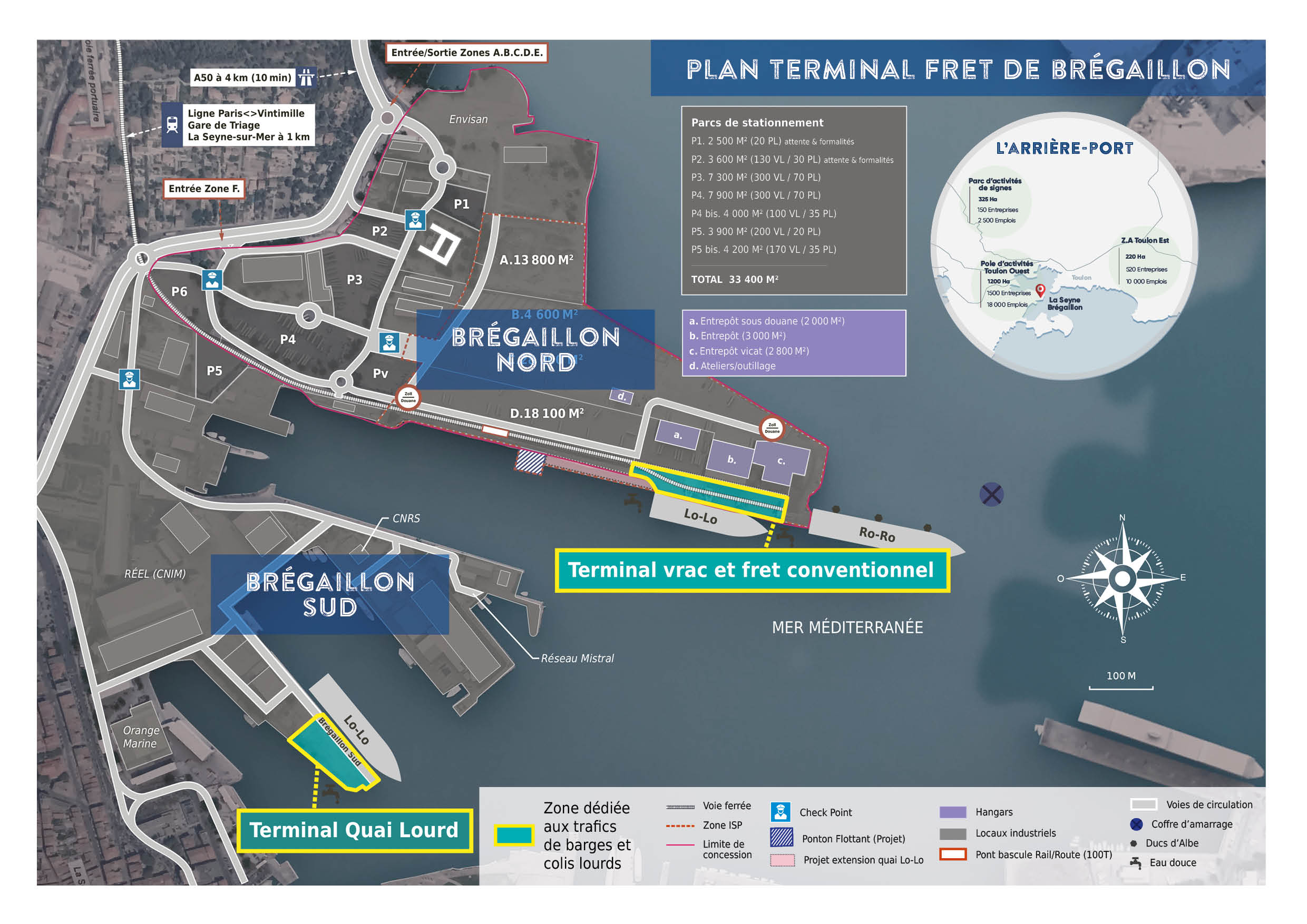 Cartographie Bregaillon Trafics Barges