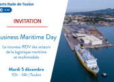 Invitation Business Maritime Day 5 décembre Ports rade de Toulon